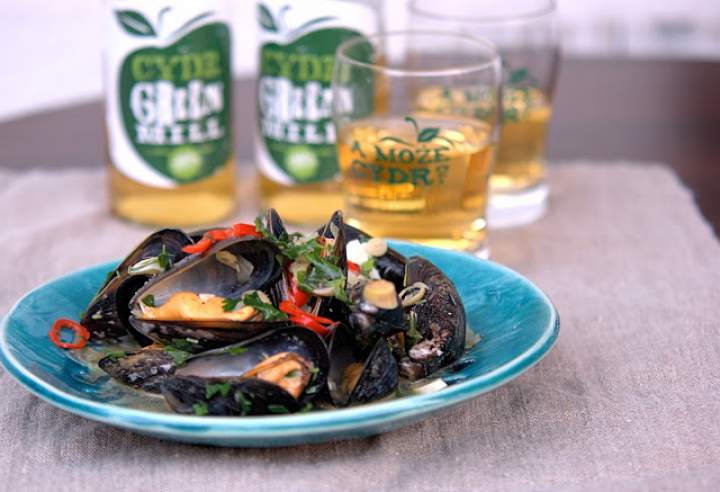 Moules mariniere z cydrem green mill