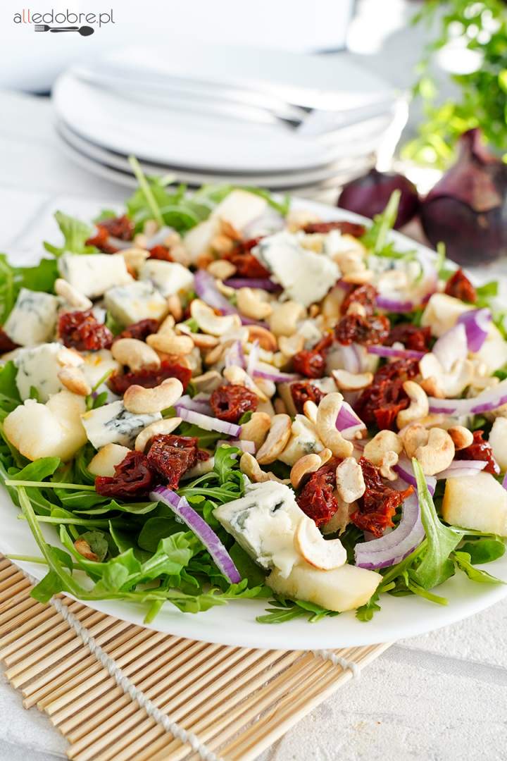 Sałatka z gorgonzolą i gruszką