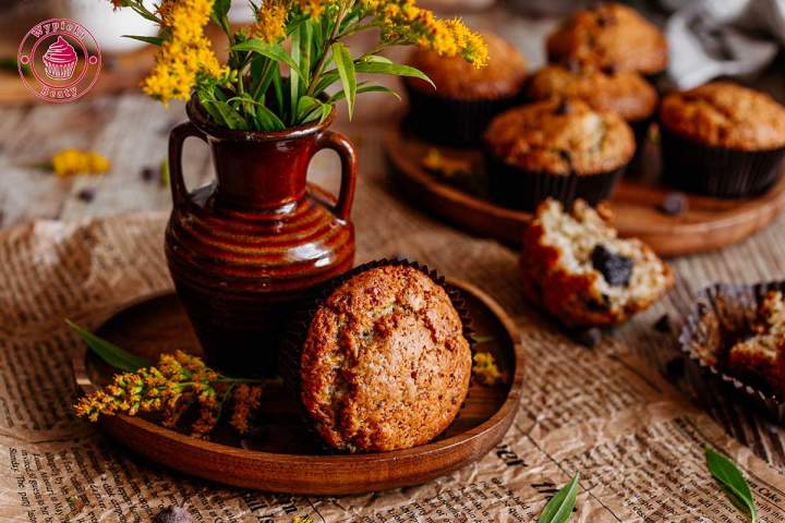 Bananowe muffiny z czekoladą