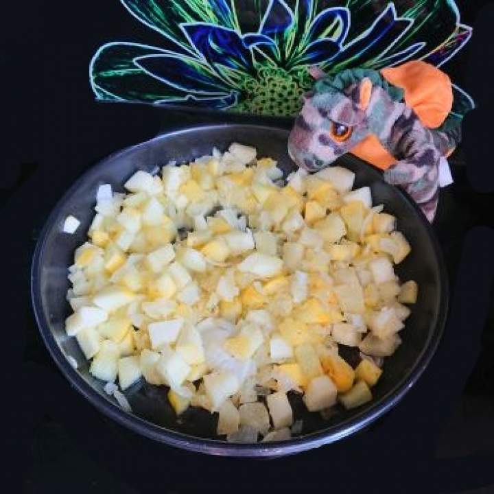 Cukinia z patelni z cebulą