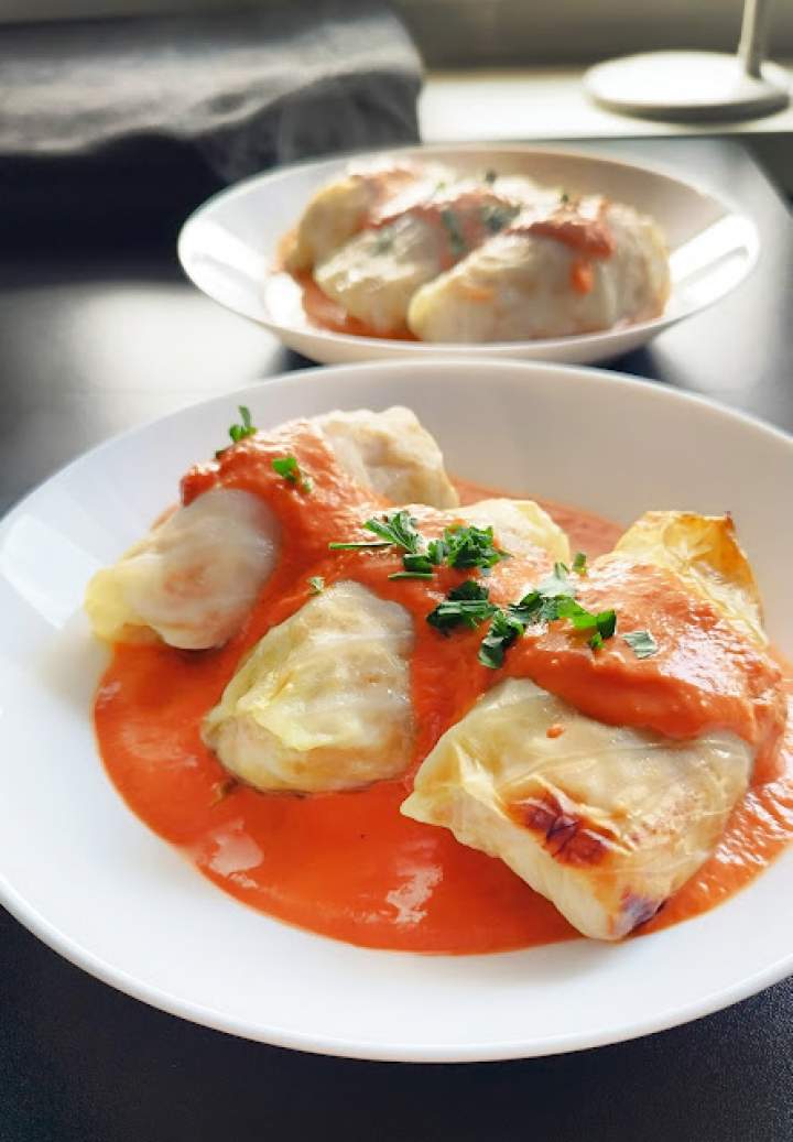 Gołąbki tradycyjne – z ryżem i mięsem