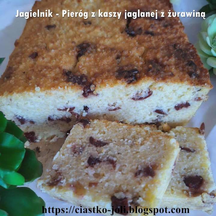 Jagielnik – Pieróg z kaszy jaglanej z żurawiną