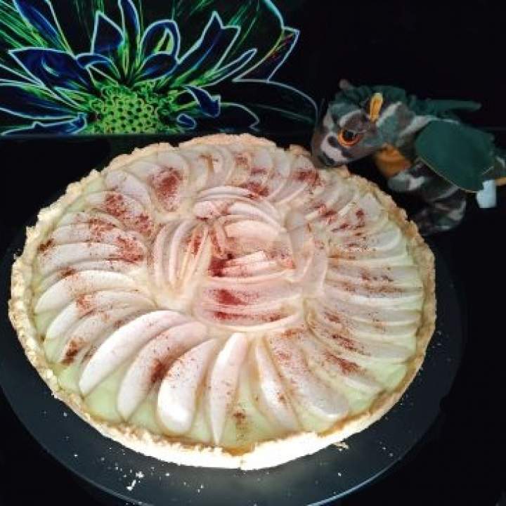 Tarta z jabłkami i budyniem