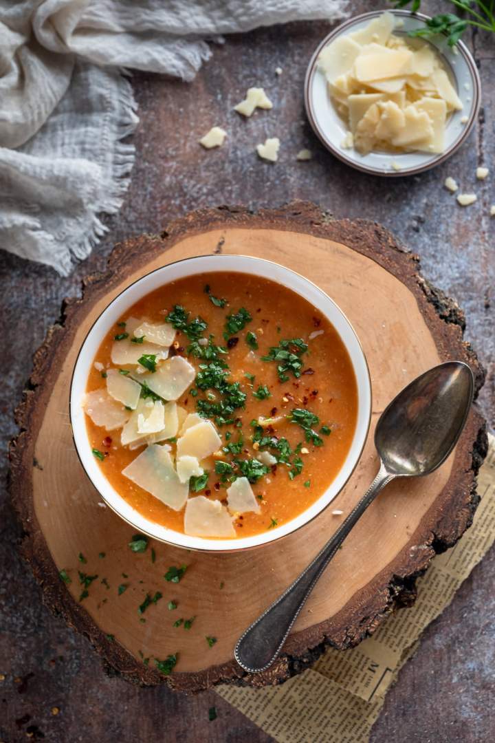 Zupa z porem i soczewicą