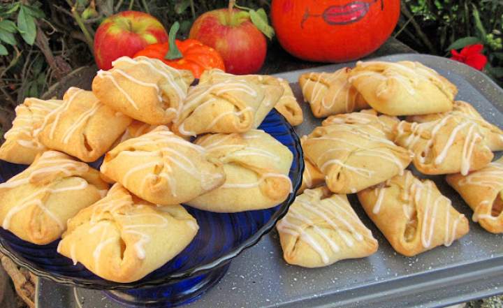 pyszne CIASTECZKA KOPERTY Z JABŁKAMI I LUKREM tylko kilka składników+FILM