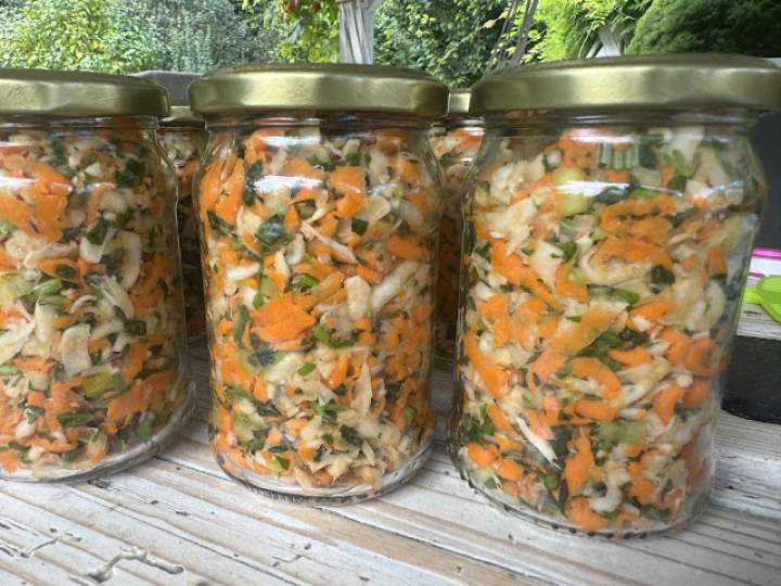 Jarzynka na zimę bez pasteryzowania , jak za dawnych lat