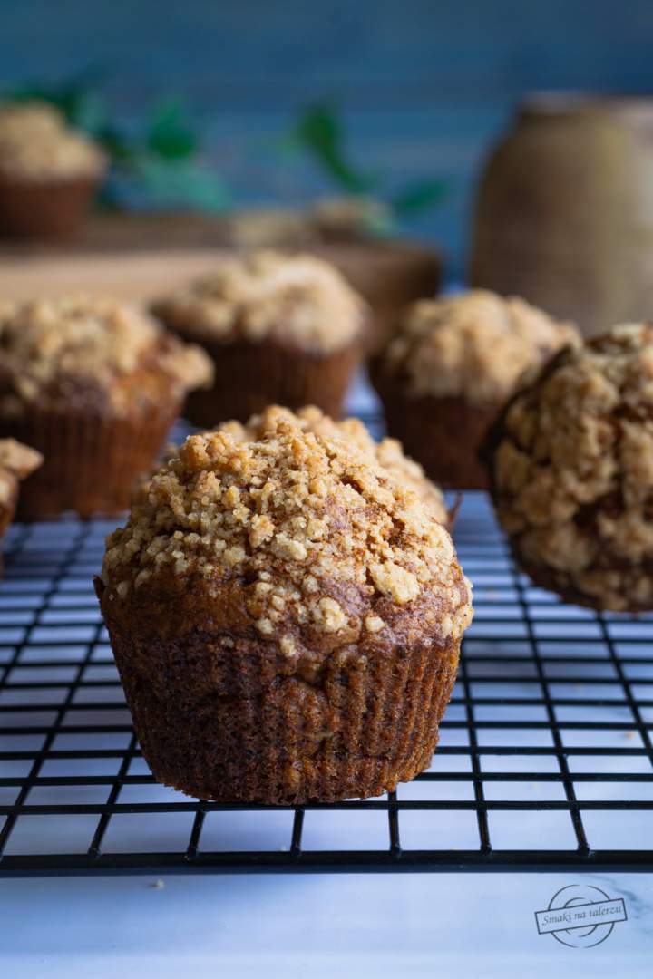Bananowe muffinki z kruszonką