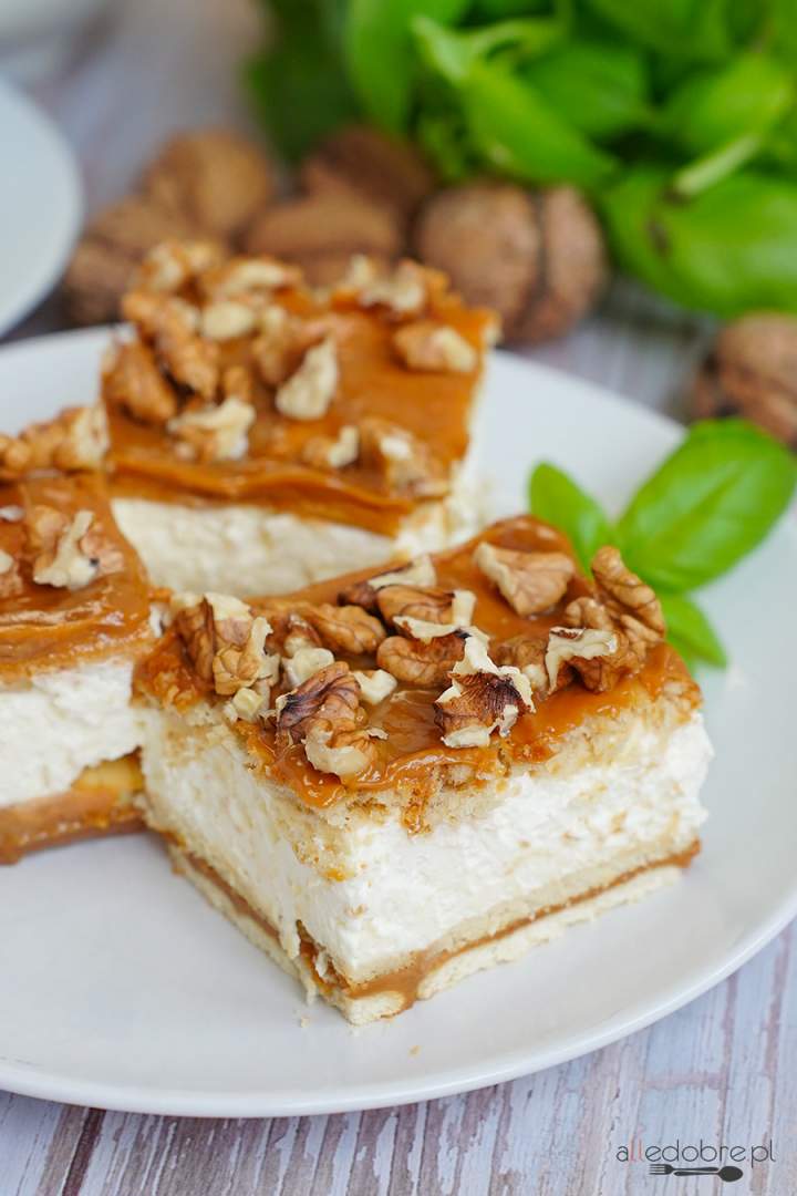 Ciasto krówkowe na herbatnikach