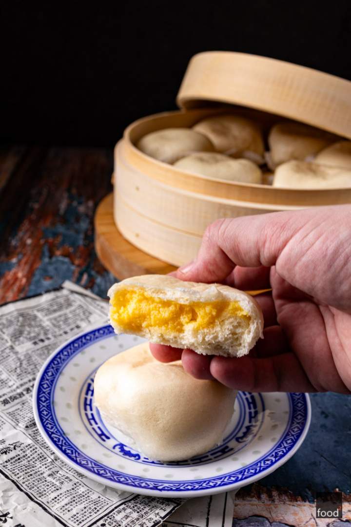 Nai Wong Bao – chińskie bułeczki na parze z kremem jajecznym