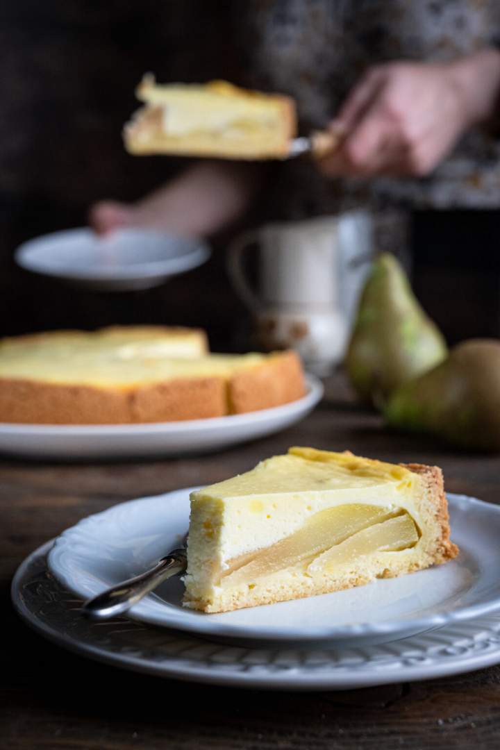 Ciasto z gruszkami i masą serową