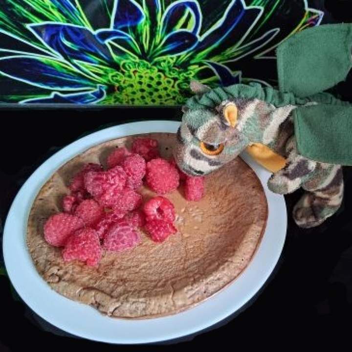 Szybkie omlety kakaowe z serka wiejskiego