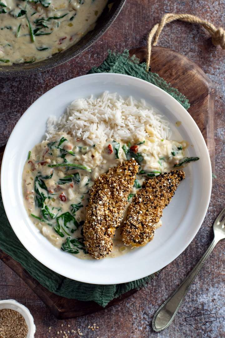 Polędwiczki z kurczaka w sezamie