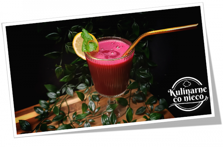 Koktajl Oczyszczający z Buraka, Imbiru i Limonki ze Spiruliną (*SERIA FIT*)