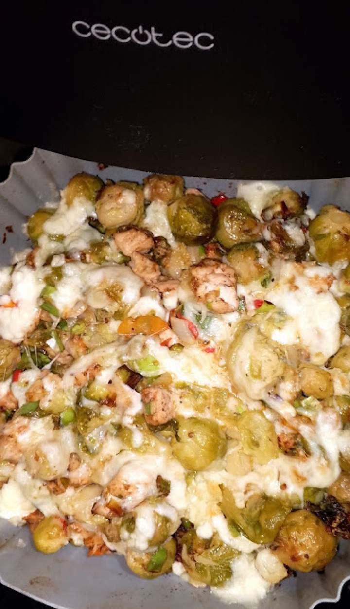 pyszna brukselka z indykiem z airfryera…