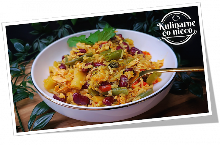 Fit Paella Wegańska z Wędzonym Tofu (Cook4me Tefal – Multicooker)