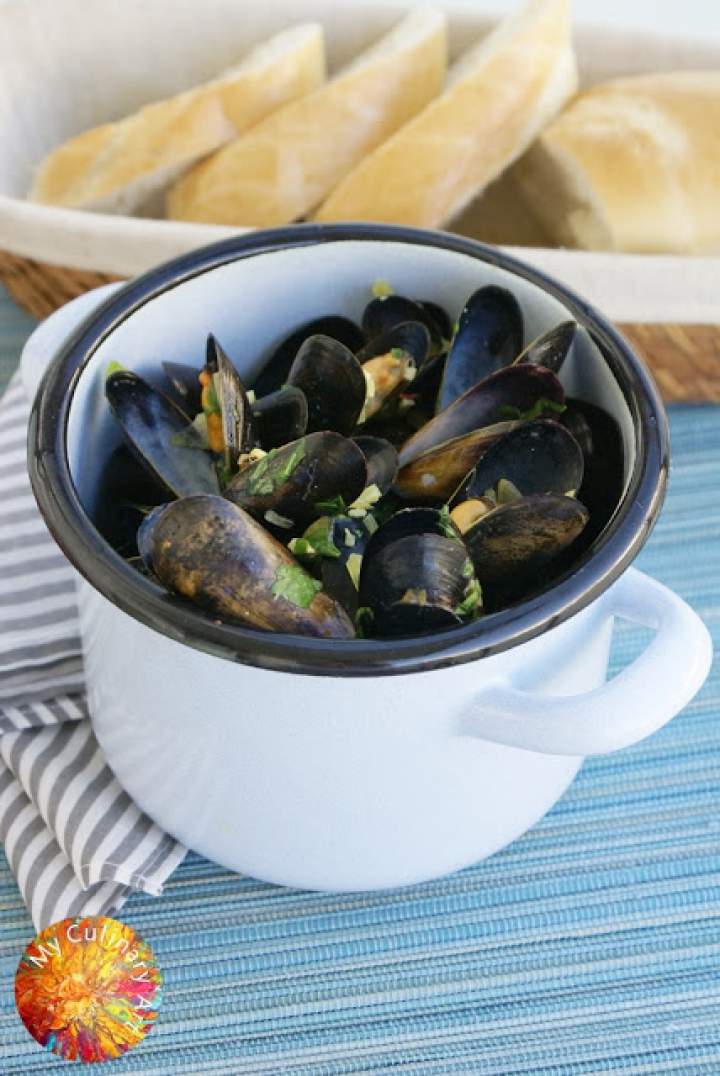 Mule z szafranem w białym winie