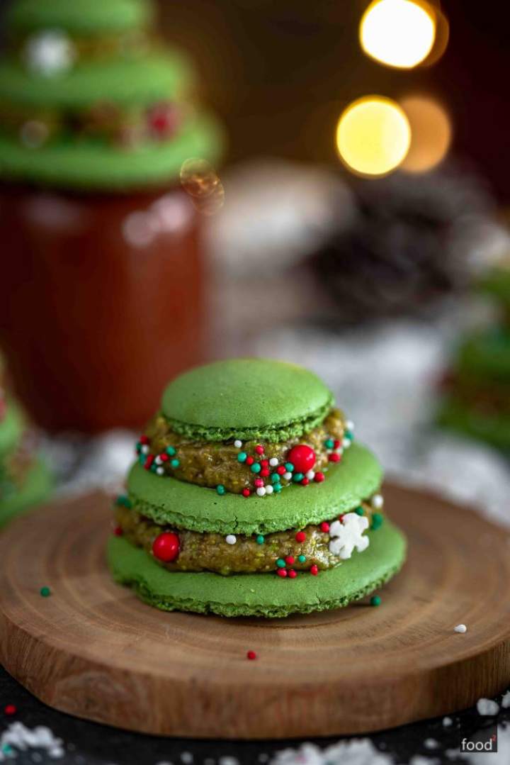 Makaronikowe choinki z pistacjami