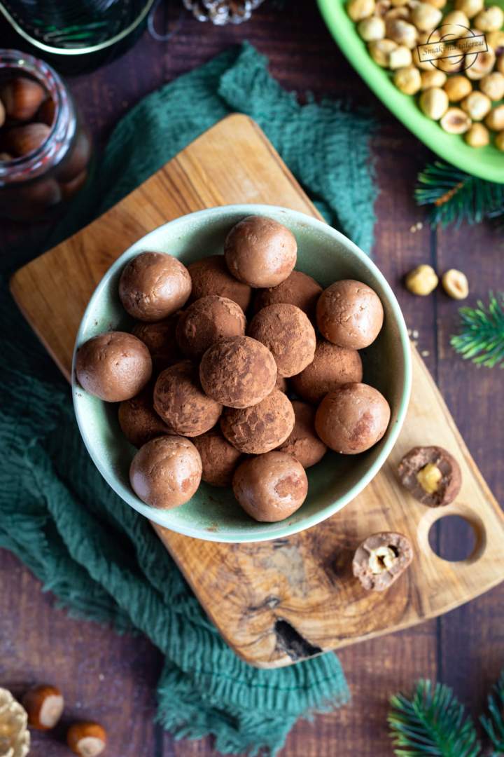 Trufle mleczne z orzechem laskowym