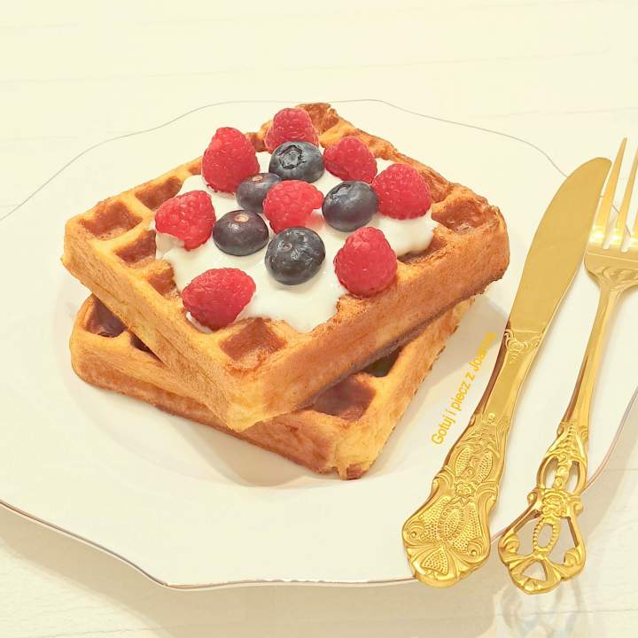 Gofry low carb bez mąki i cukru