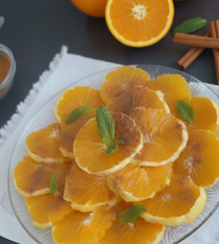 Marokańska sałatka z pomarańczy z cynamonem