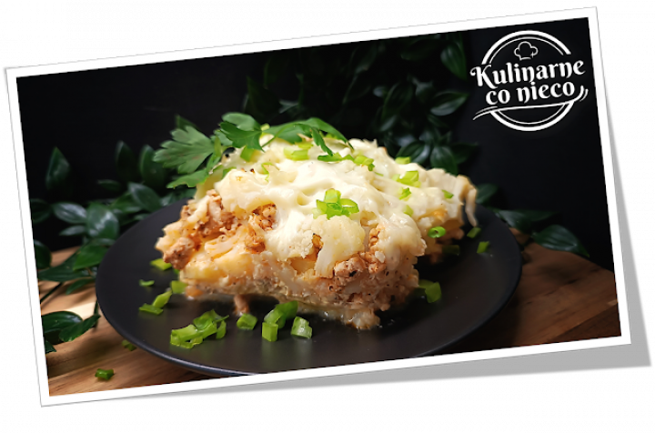 FIT Zapiekanka Ziemniaczano-Kalafiorowa z Indykiem (*SERIA FIT*)