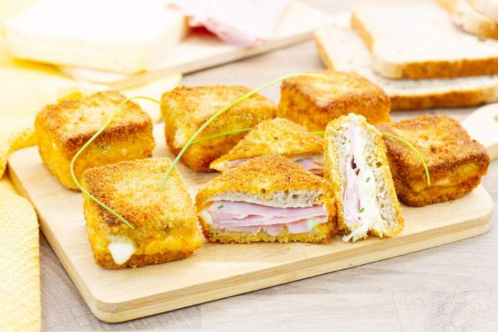 Smażone mini kanapki w panierce