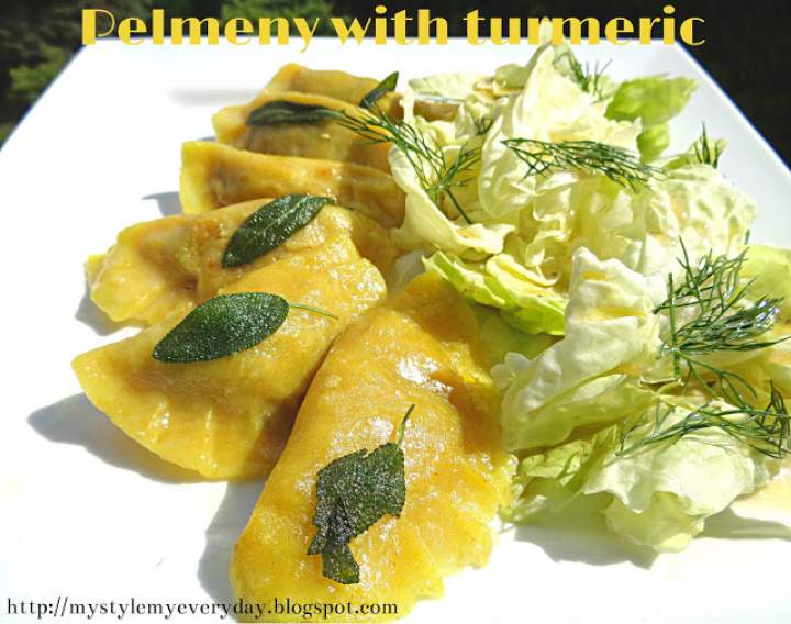 Pierogi z kurkumą – Pelmeny with turmeric