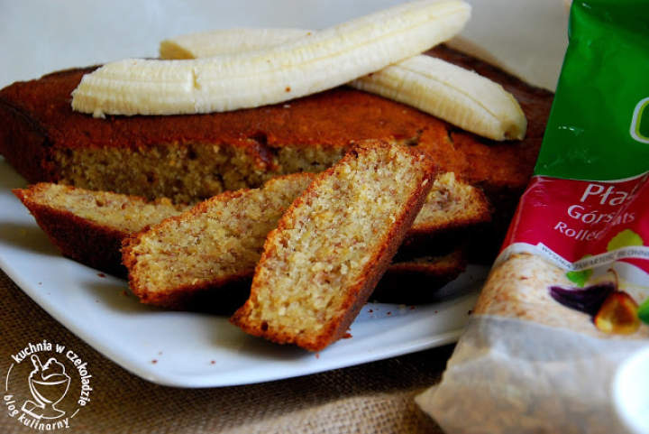 Ciasto bananowe z górskimi płatkami owsianymi