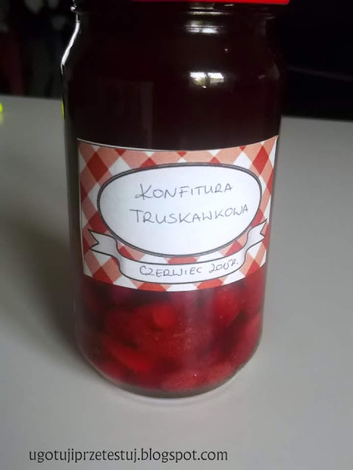 Konfitura truskawkowa dla leniuchów :)