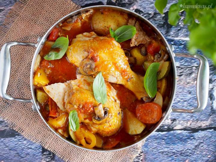 Kurczak z pieczonymi warzywami / Chicken with roasted vegetables