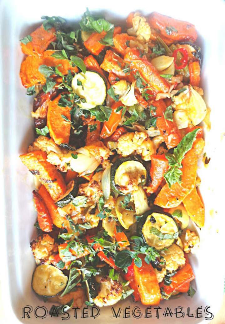 Pieczone warzywa z pikantnym sosem – Roasted Vegetables