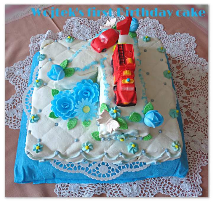 Tort na roczek Wojtusia – Wojtek’s first Birthday cake