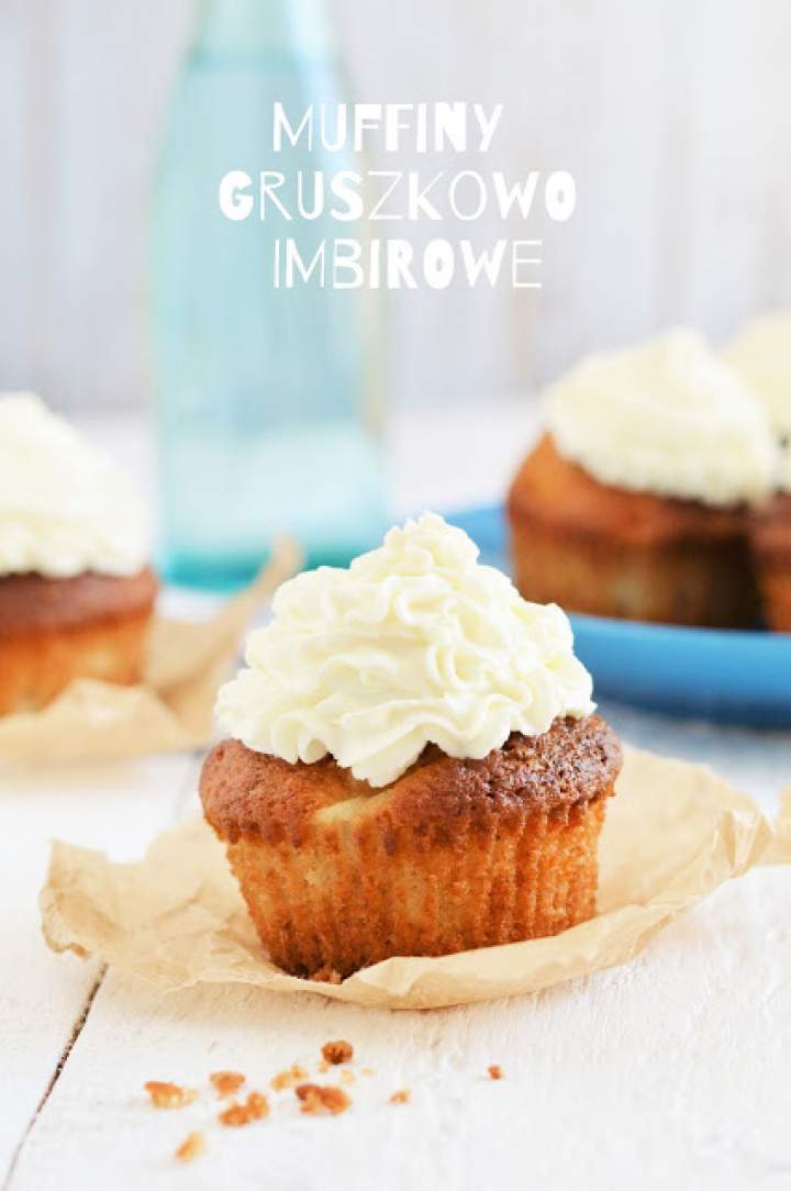 Muffiny gruszkowo – imbirowe