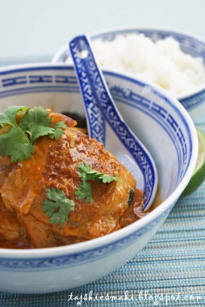 Udka kurczaka duszone w mleku kokosowym