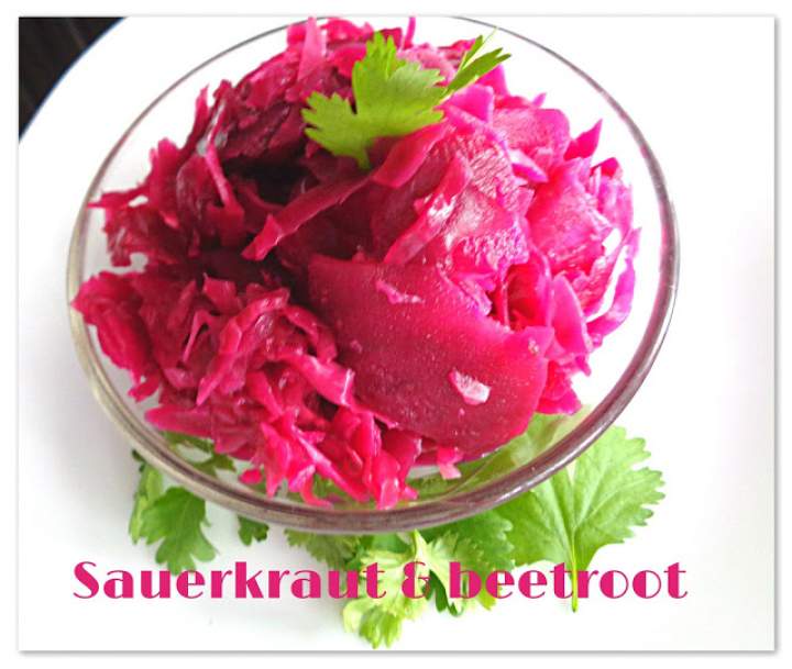 Kiszona kapusta z burakami – Sauerkraut & beetroot