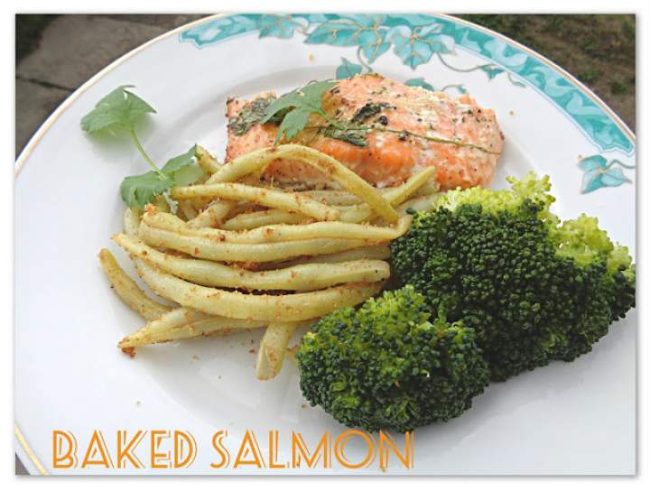Pieczony łosoś i słoneczna sobota – Baked Salmon