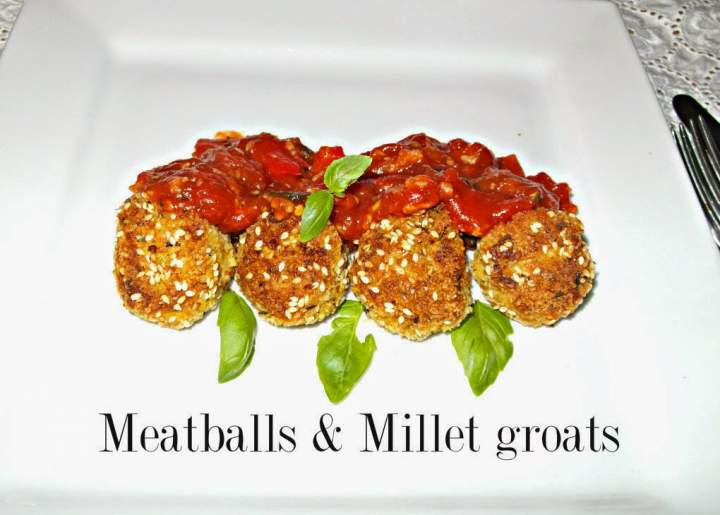 Klopsy z kaszą jaglaną – Meatballs & millet groats