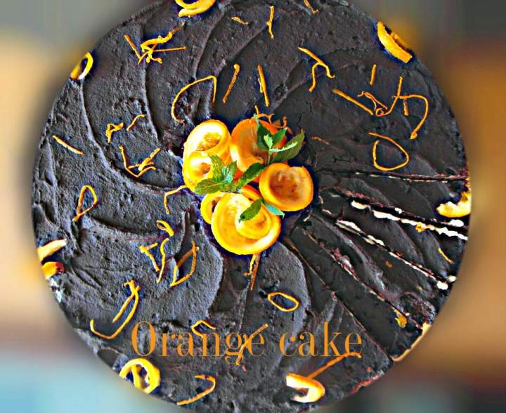 Tort pomarańczowy z orange curd – Orange cake