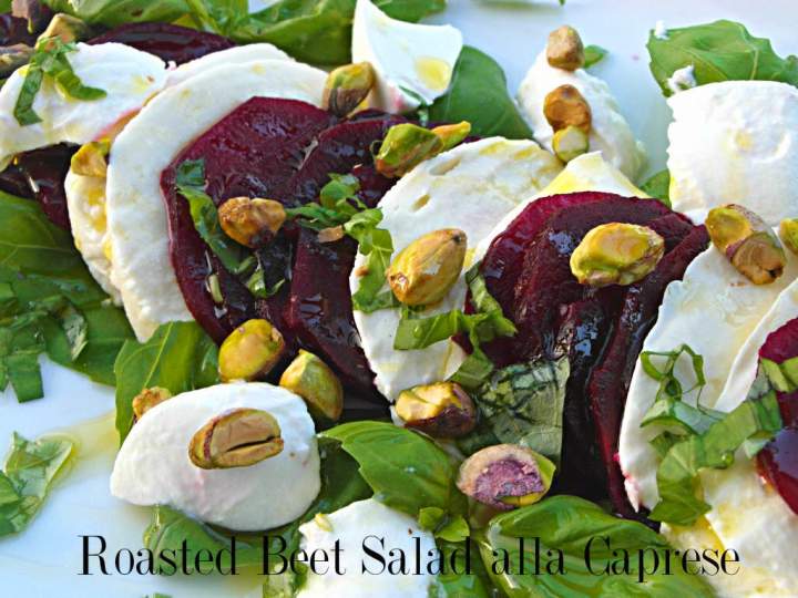 Caprese z pieczonych buraków – Roasted Beet Salad alla Caprese