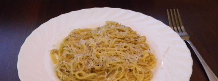 Spaghetti z oliwą i czosnkiem (bezglutenowe)