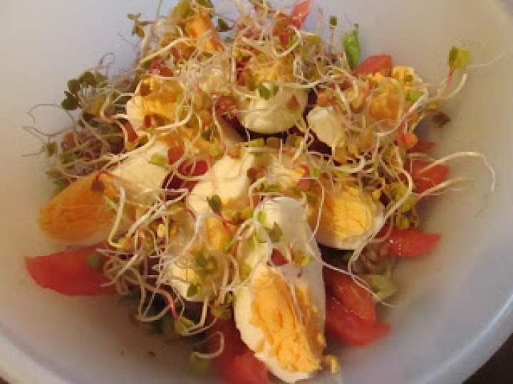 Lunchbox – dietetyczna sałatka z łososiem i jajkiem