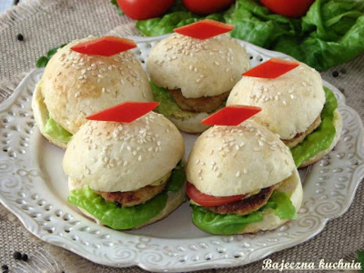 Drobiowe mini hamburgery