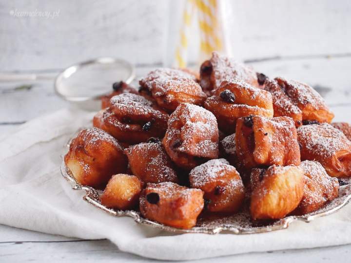 Mini pączki z jagodami / Mini blueberry beignets