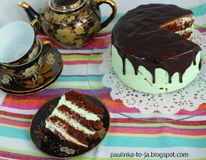 Tort czekoladowo – miętowy