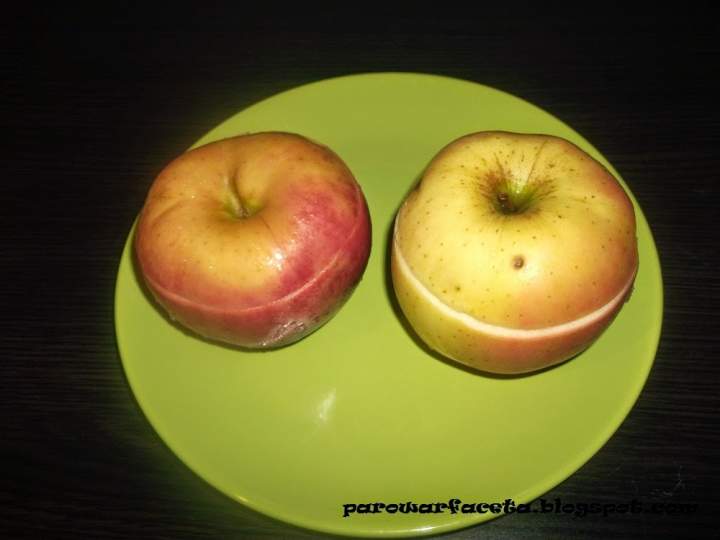 Bakaliowe jabłka z parowaru