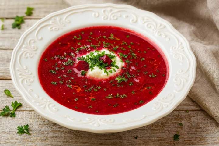 Barszcz z ziemniakami