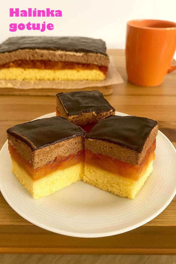 Ciasto Szampańskie – elegancki deser z kremem, galaretką i polewą