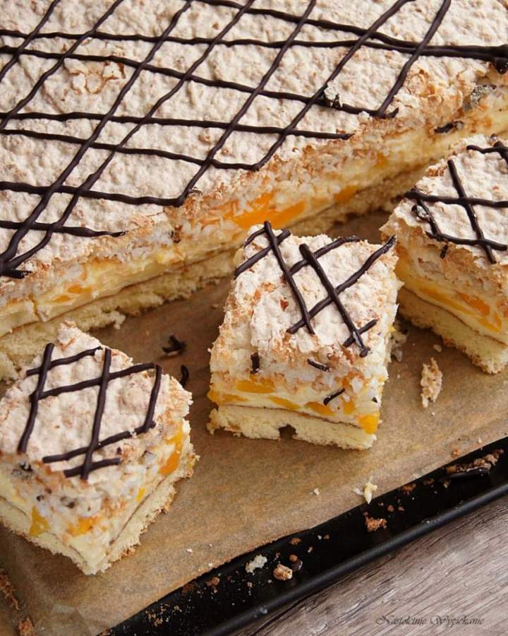 Ciasto brzoskwiniowo-kokosowe