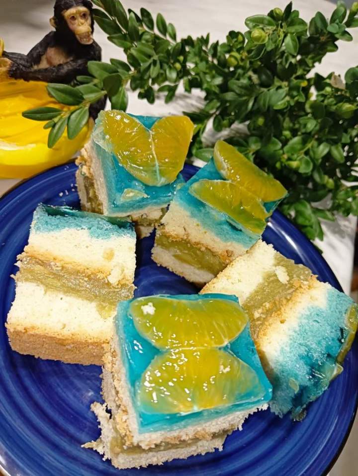 Ciasto ” Błękitny motylek „
