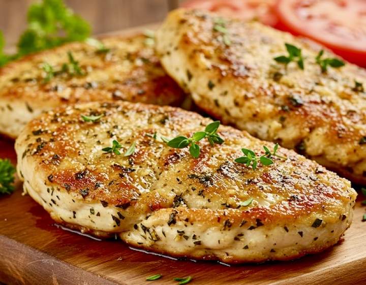 Kotlety drobiowe w marynacie czosnkowo ziołowej